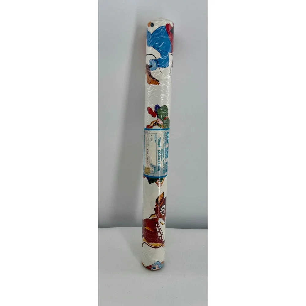 Birge Wallpaper Roll Kids Disney Bambi Snow White Goofy 65204 Vintage 70 Ft New